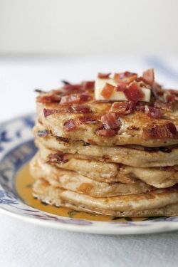 magickandcrack:  Maple Candied Bacon Pancakes