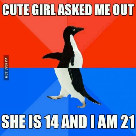 9gag:   Feels awkward e agora tedy?  
