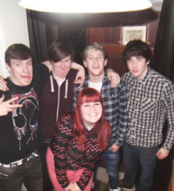 Niall with friends in Mullingar last week (x)