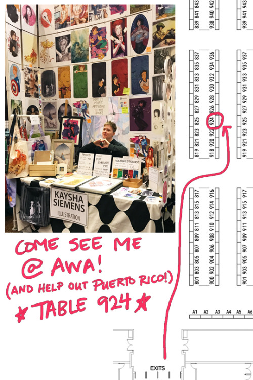 Hi everyone!  Heading down to Atlanta today to get set up for AWA this weekend!  Come see me at tabl