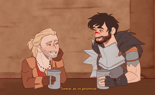 milkivvei:I’ve wanted to draw one of @incorrect-dragon-age-quotes posts for a while now and I 