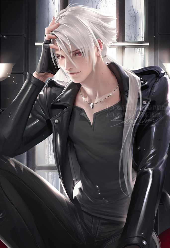 sakimichan:   Painted a portrait of the lovely Zen from Mysticmessenger&lt;3He