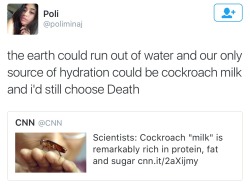 soulflowerbarbz: alwaysthestudent:  chadvally:  Scientists can boogie woogie that shit the fuck out of here  Cockroaches got tiddies?   this is gonna be sold in some brooklyn hipster coffee shop this fall… WATCH 