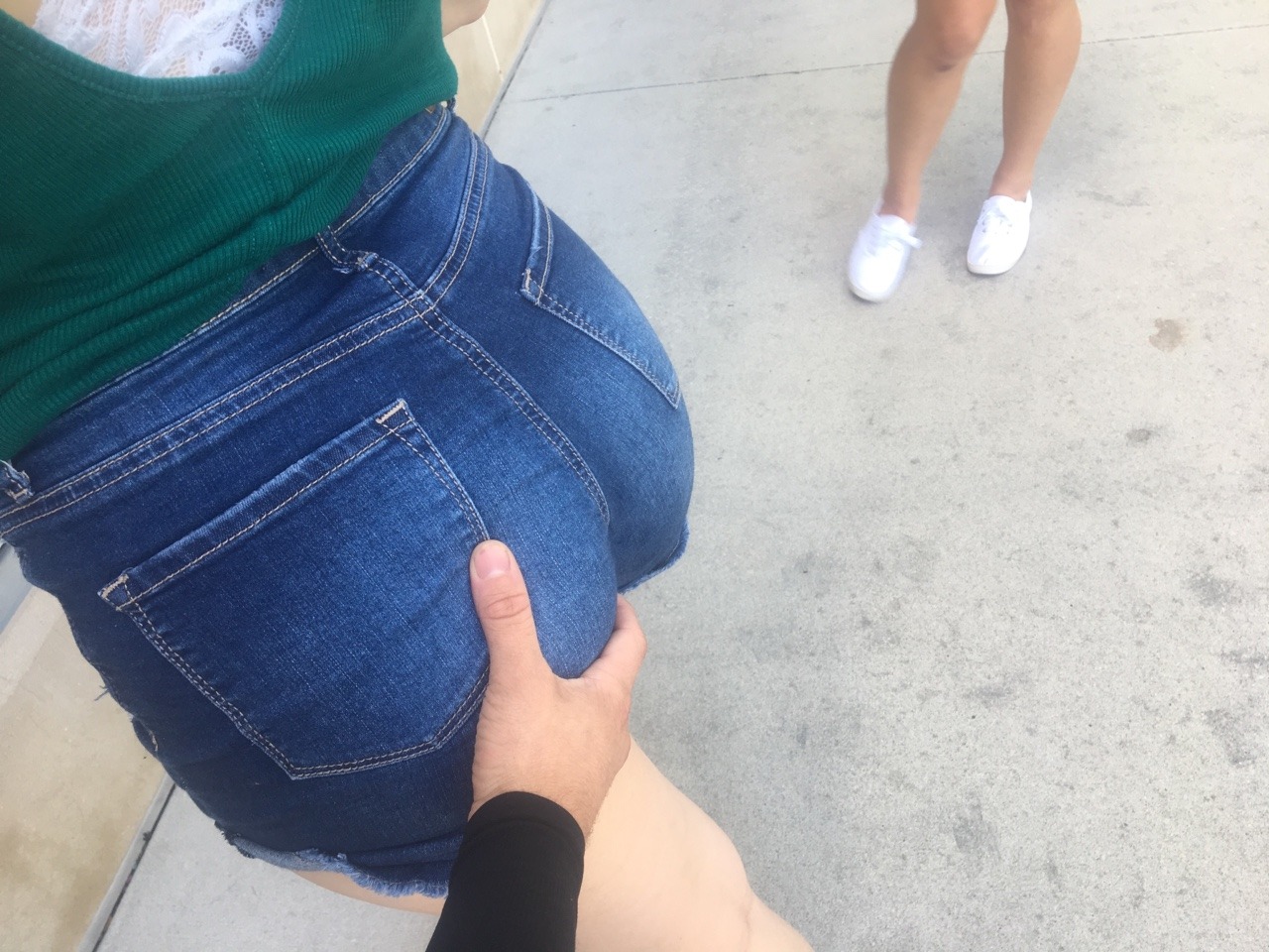 daydreamgirls99:  Arlette, Giselle’s friend let me photograph and grab her ass