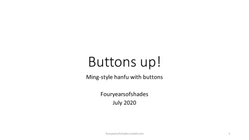 fouryearsofshades: Buttons were really popular for the last couple of years actually, especially all