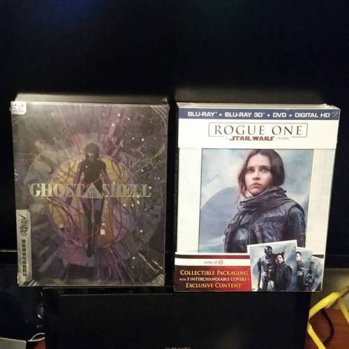 New pick ups for today, Star Wars Rogue One and Ghost in the Shell. #starwars #rogueone #ghostinthe