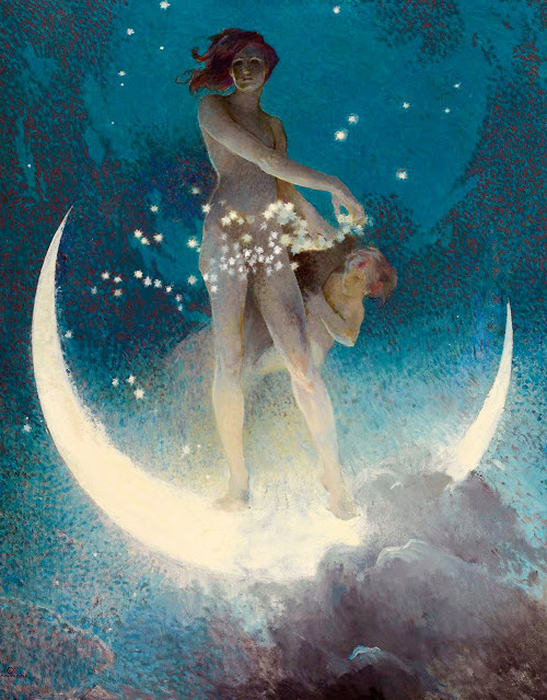 vintagegal:Spring Scattering Stars by Edwin Howland Blashfield (1927) (via)