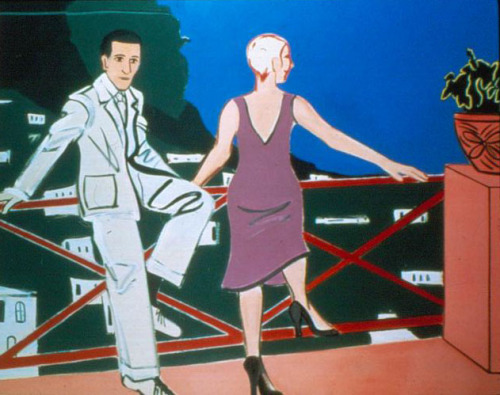 The Journey #3   -    Joan Brown , 1976.American, 1938-1990Oil enamel on canvas, 72 x 90 inches.