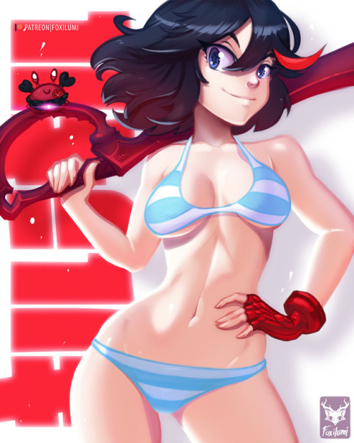 foxilumi: Ryuko from Kill la Kill (underwear version) ~~~ www.patreon.com/Foxilumi g