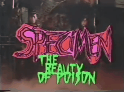 sexxxlessdemonsandscars:Specimen performing “The Beauty of Poison” on The Riverside, 1980s  [X]