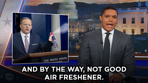 comedycentral:The Daily Show introduces a fitting metaphor for Sean Spicer’s press briefings.