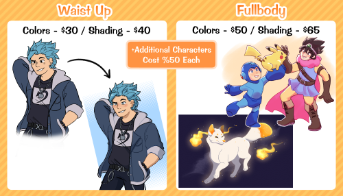 miralyk:Commissions are now open! ✨Taking 3 slots for this batchThis batch has simple BGs like patte
