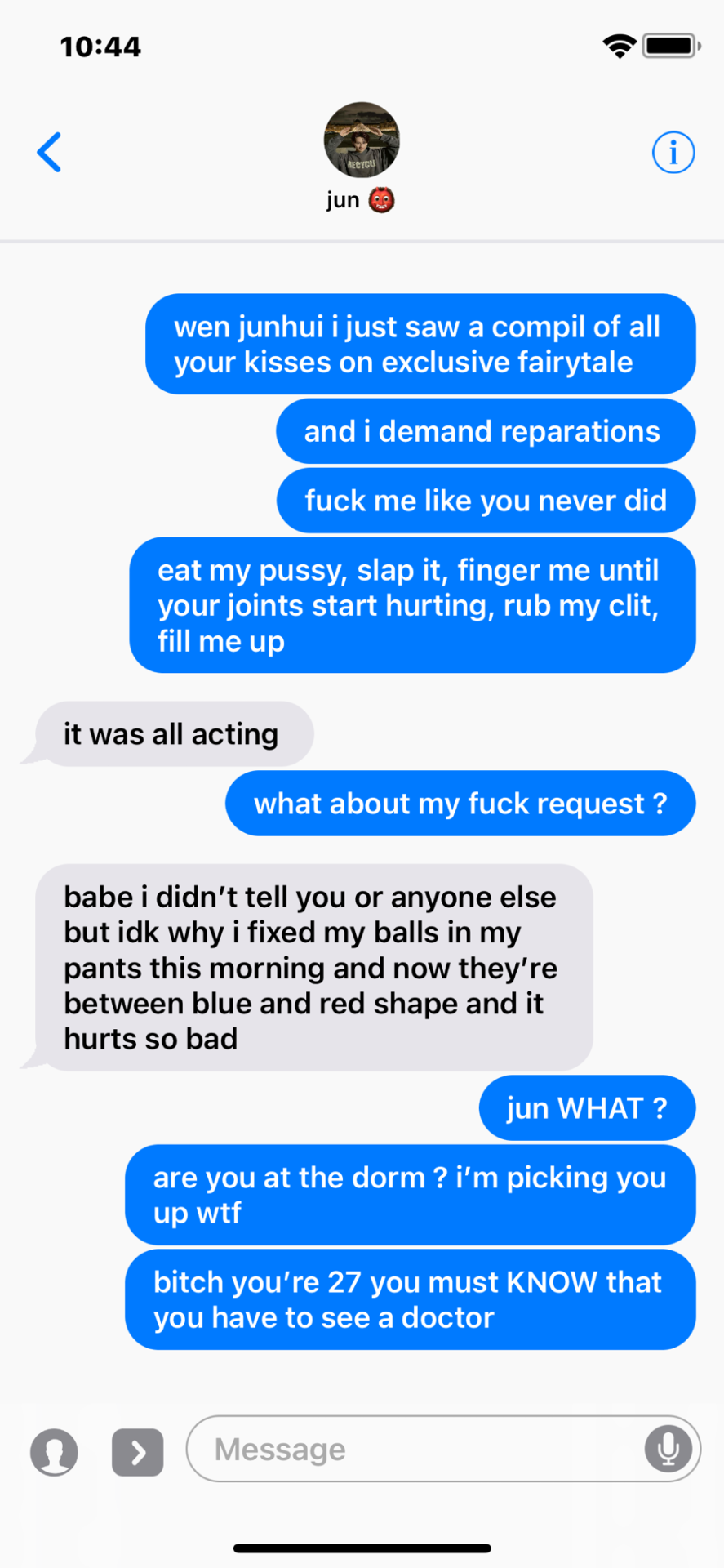 Smut Texts With Hyung Line