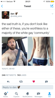 leinahta:  that-twink-over-there:  Just the white gay community?? 