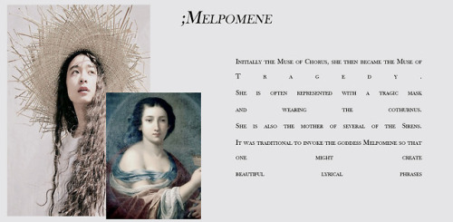 flitwickfilius: @classicnet test 1: get to know the members The Muses are the inspirational goddesse