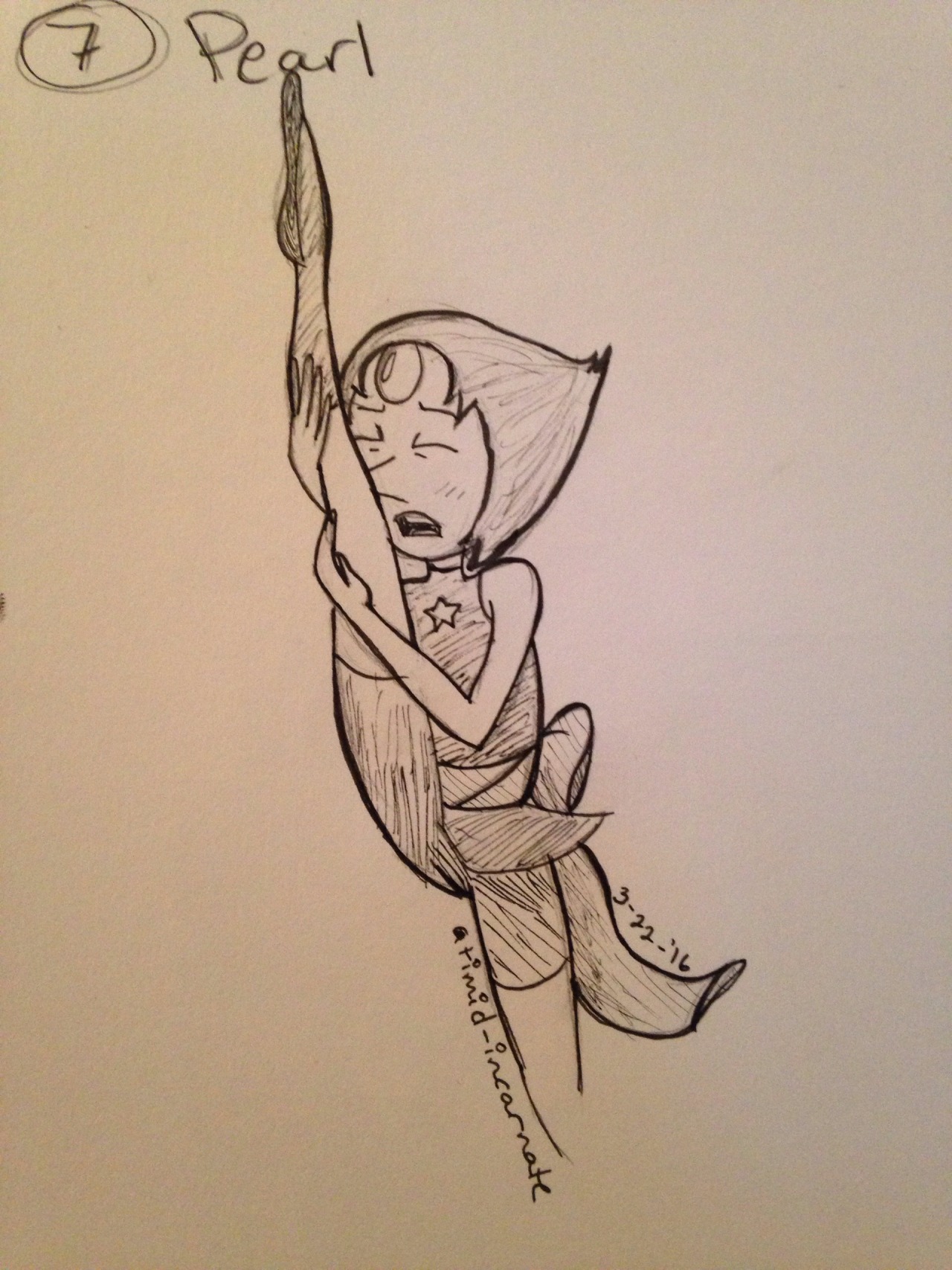 timid-incarnate:  @ze-pie here’s Pearl in pose 7!  You know what I think? I think