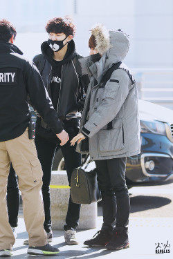 fybaekhyun: 150108 Incheon Airport Departure