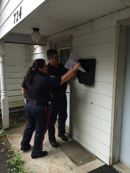 This morning a team consisting of members of Fredericton Police, By-Law Enforcement, Recreation Offi