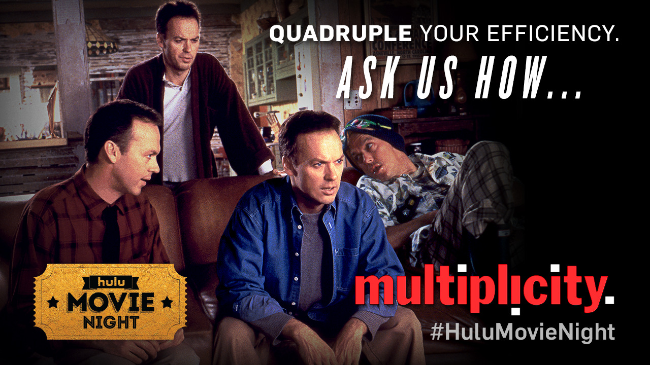 Today’s Hulu Movie Night offering is Multiplicity, starring Michael Keaton. Watch it today for free here.