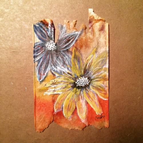 363 days of tea. Day 281. #recycled #teabag #art #teaholic #tea #watercolor #artstagram #tgif