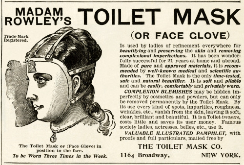 Madam Rowley’s Toilet Mask Advertisement , c.1875