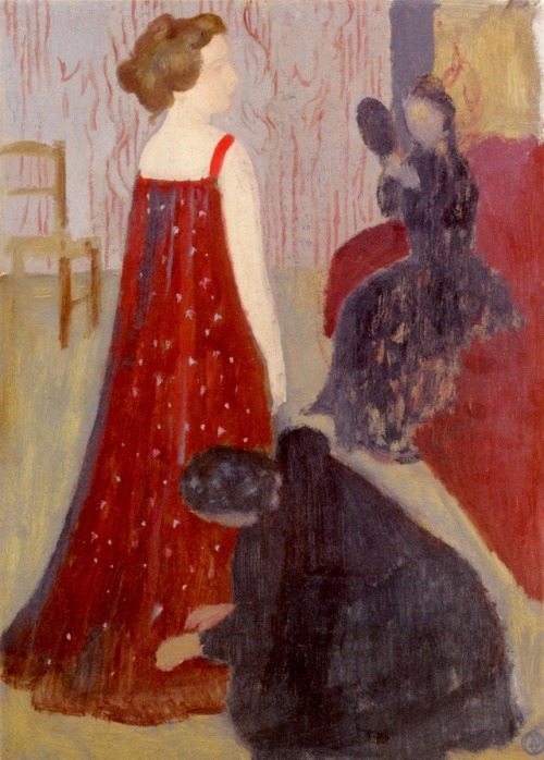 The Fitting   -     Maurice Denis, 1898French, 1870 - 1943oil on paper on board, 58.5 cm (23.03 in.)