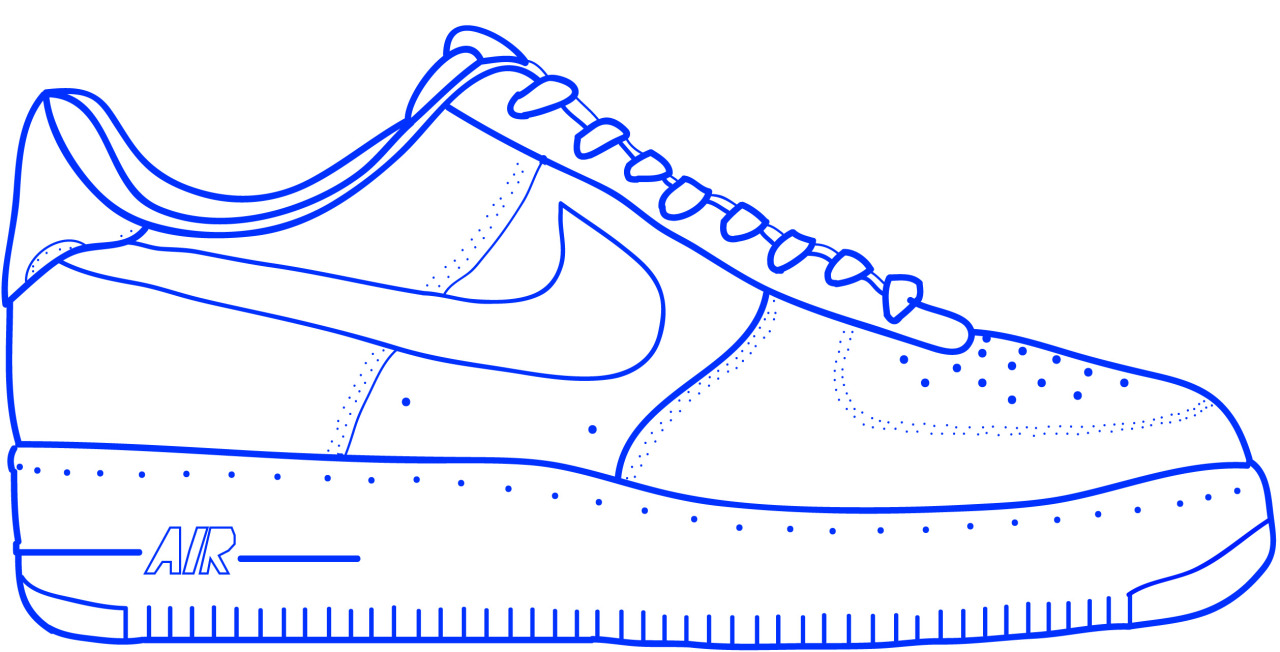 air force 1s drawing