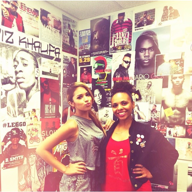 villegas-news:  jasminevillegas: So great stopping by @q1047 and getting to see @missalynette
