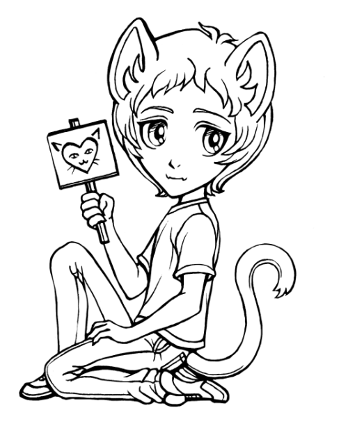 I, for one, was glad that Kitty Lance finally became canon. To celebrate, here are a couple catboy L