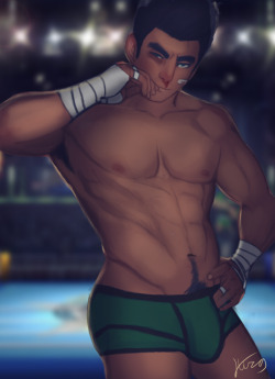 p2ndcumming:  idrewthtshyt:  In celebration of me reaching 100 followers on my Tumblr I made another little mac piece! since the original picture I drew of him got me the majority of the followers.(the background is a borrowed picture of the Boxing ring