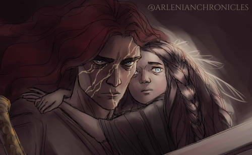 I’m still on my Elden Ring adrenaline, so here’s Maedros and Elrond again from my AU! I wanted to go