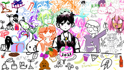 the OMORI 2nd Anniversary artwork is available as a limited edition giclée  print. thank you for another wonderful year.…