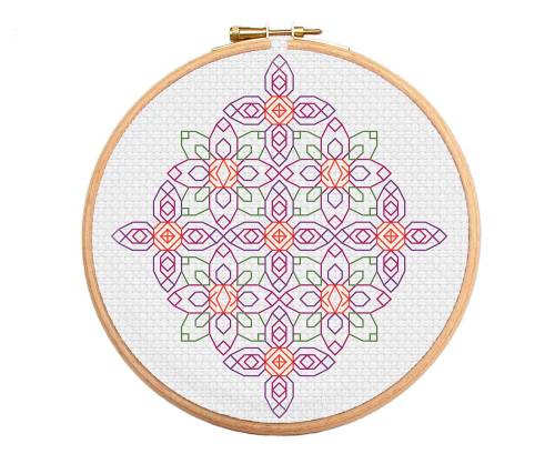 Our latest Blackwork pattern is this incredible FlowerOval...