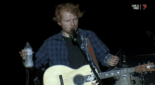 holysheerios:  edorable-ed:  lego-house:  “If you don’t know the words make em’ up, just as fun and have a boogie.” [x]  literally what is he  drunk 