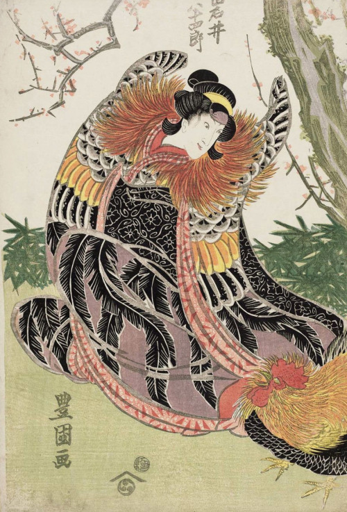 Actor Iwai Hanshirô.  Ukiyo-e woodblock print.  About 1800, Japan.  Artist 