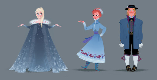 Visual development for Disney/Pixar’s short Olaf’s Frozen Adventure (x)