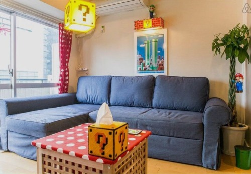 isquirtmilkfrommyeye:Check out this Nintendo themed Bed and Breakfast!