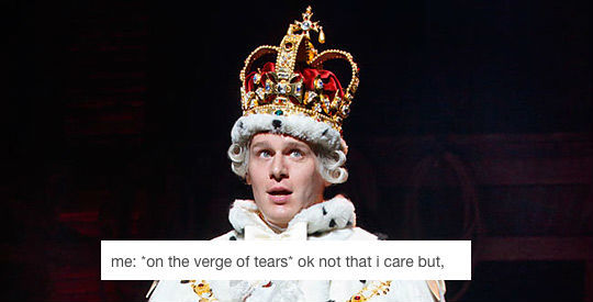 feeltheaaronburn:  king george III, bitter ex-boyfriend 