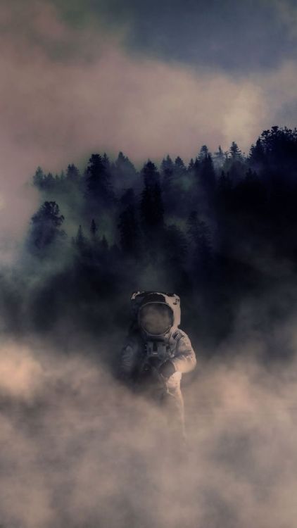 Cosmonaut, astronaut, space suit, smoke, 1080x1920 wallpaper @wallpapersmug : ift.tt/2FI4itB