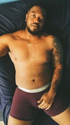blacknthick:  @chuckjr1993 Instagram: westsidechuck  Sexy Submission