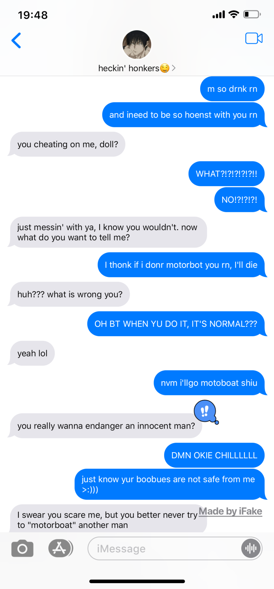 TEXTING THEM WHILE DRUNK