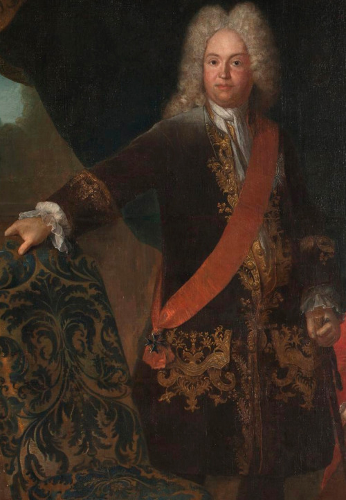 history-of-fashion:1720 Attr. to Johann Harper - Marquard Ludwig von Printzen with his family(City M