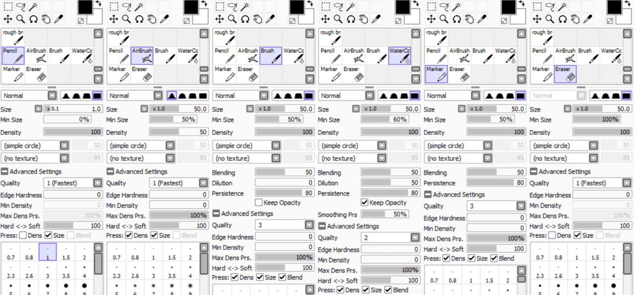sai v2 brushes sai v2 brushes