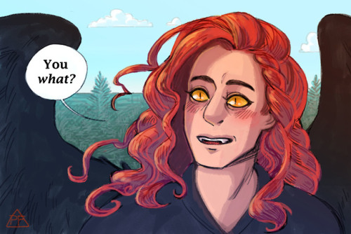professorflowers: I had to give drawing his long hair a go.I’m totally on board with the whole