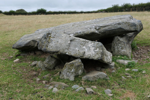 Ty Mawr Passage Grave, Menai Straits, Anglesey, 14.8.18.Another first visit for me. This sad pile of