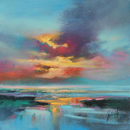 culturenlifestyle:  Psychedelic Landscapes Reminiscent of Dreams by Scott Naismith Artist Scott Naismith has produced a series of beautiful landscape paintings on canvas with shows a brilliant use of colours and textures to create the illusion of a dream.