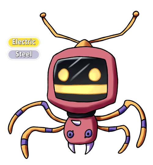 168 - Robia-2Toy Bot Pokemon“Its hyper-magnetic arms allow it to crawl across any surface with ease.