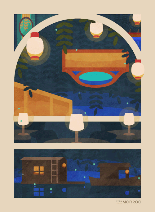 itsamonroe:« New Orleans Square »The Blue BayouPirates of the CaribbeanCourt of Angels Royal Street The Haunted Mansion – Interior The Haunted Mansion – Exterior   Complete Tagged Series // Society 6 // RedbubbleAnd with that, ladies and