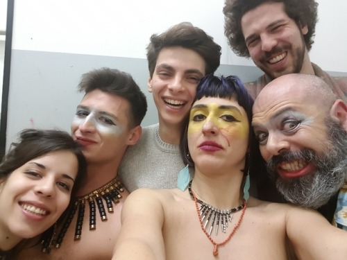 rosariogallardo: after our performative show at Buka/Striptease two nights ago.