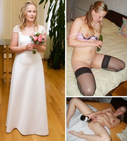 fuckthebride:  Bride enjoying her wedding